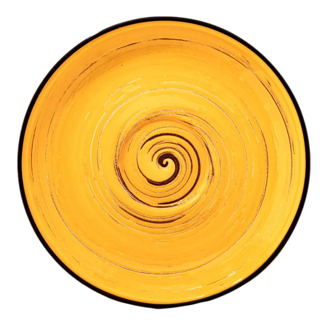 Блюдце 15см, желтый Spiral Вилмакс (6)