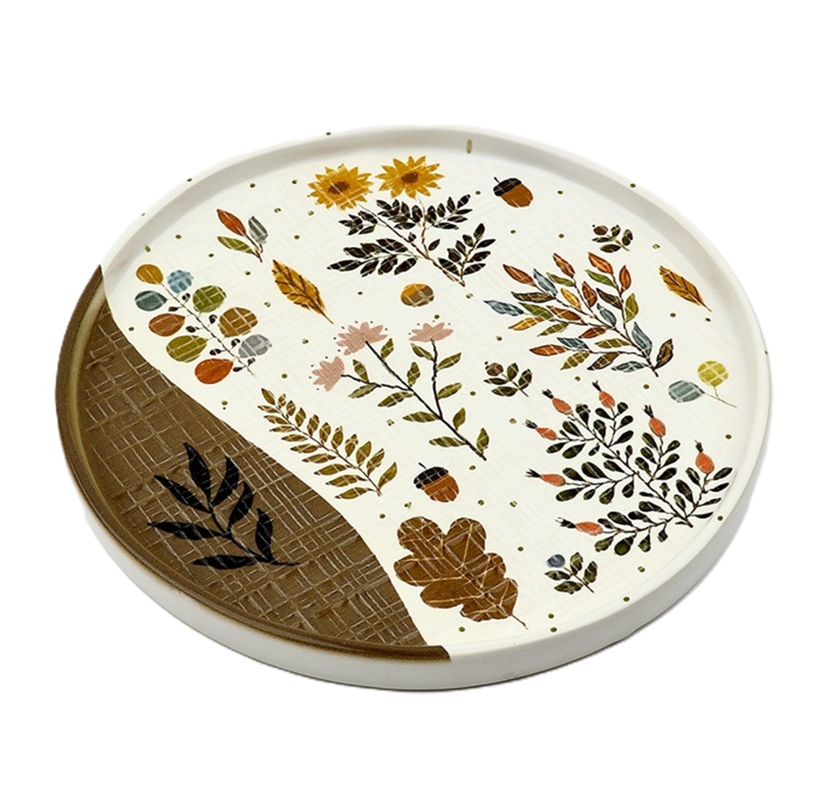 Тарелка 21,2см, керамика "Флора" Dolce Ceramo
